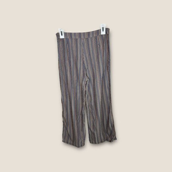 Samsoe Samsoe Multicolored Striped Wide Leg Elina Trousers Pants Size Medium - Picture 3 of 7